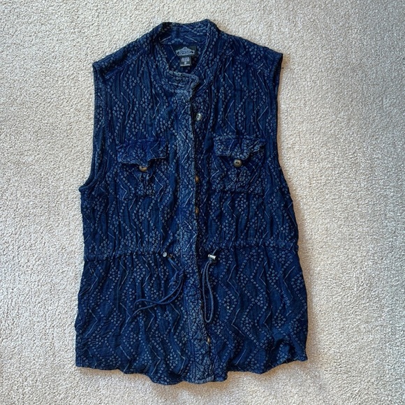 Casual Vest Long Textured SUPER FAST SHIPPING - Picture 4 of 15